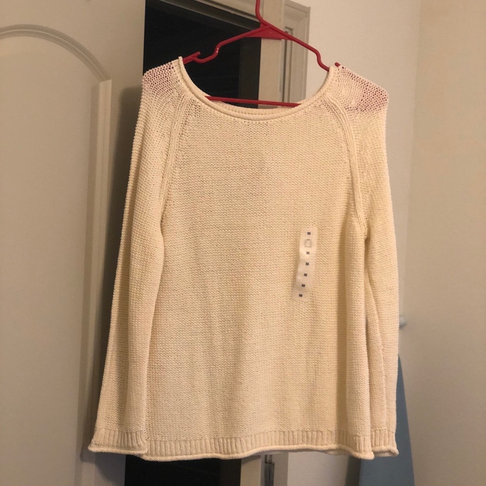 Off white waffle sweater